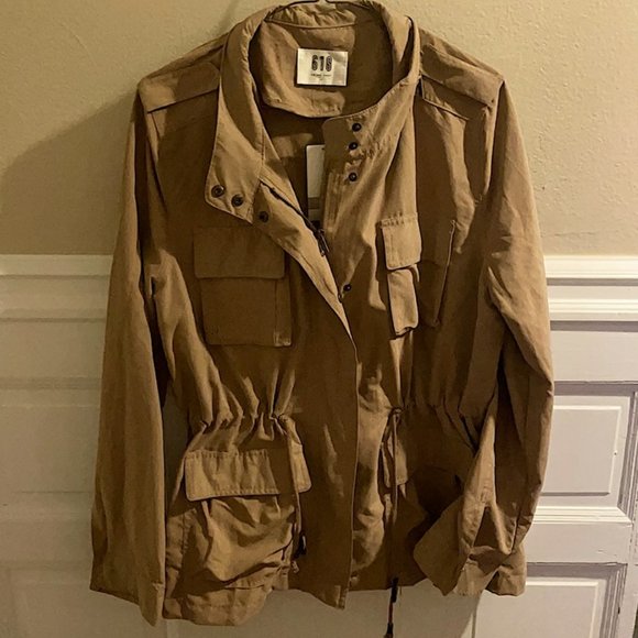 618 Jackets & Blazers - New Lightweight Tan, Camel drawstring 618 Jacket
